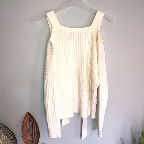 10 Crosby Derek Lam Knit Cold Shoulder Sweater - Picture 10 of 16